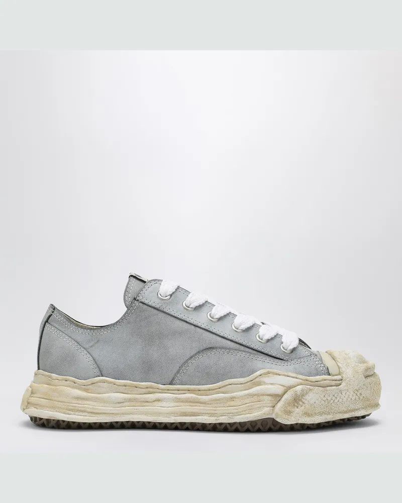 MIHARAYASUHIRO Flacher Sneaker Hank aus Leder Black