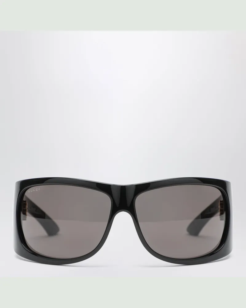Gucci Schwarze Eckige Sonnenbrille Black
