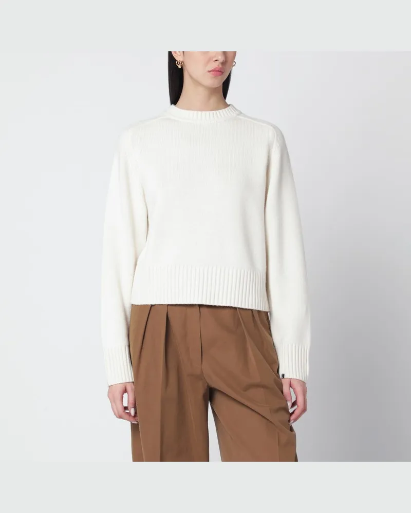 extreme cashmere Pullover N°24 Please in Creme Weiß