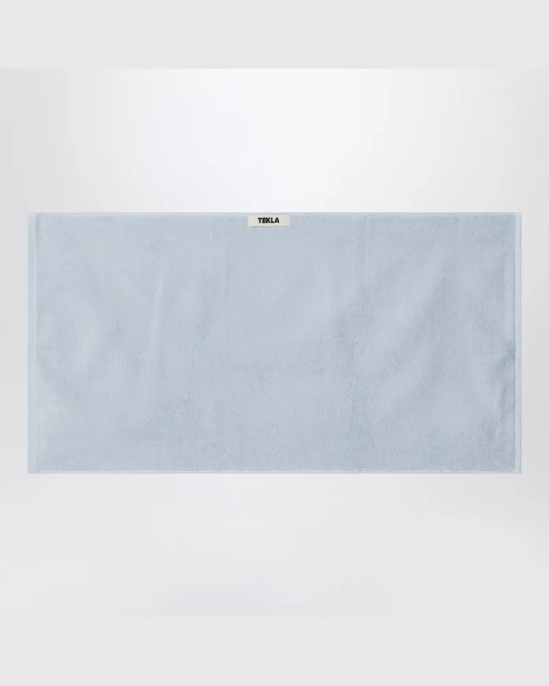 TEKLA Hellblau gestreiftes Badetuch 50x90 cm Light