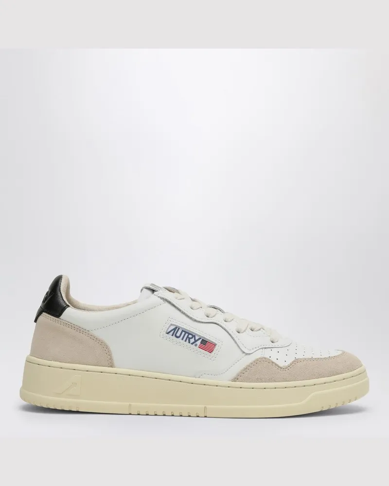AUTRY Sneakers Medalist aus Leder und Wildleder weiß/schwarz Weiß