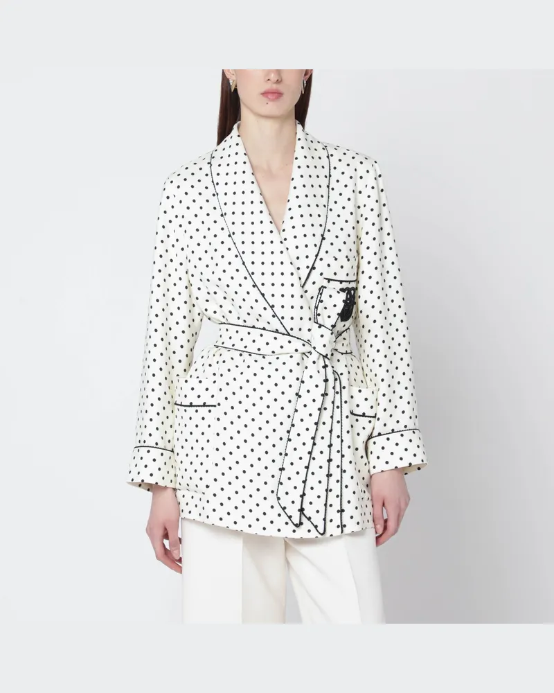 Valentino Garavani Supergran-Jacke mit Plusdepois-Print Beige
