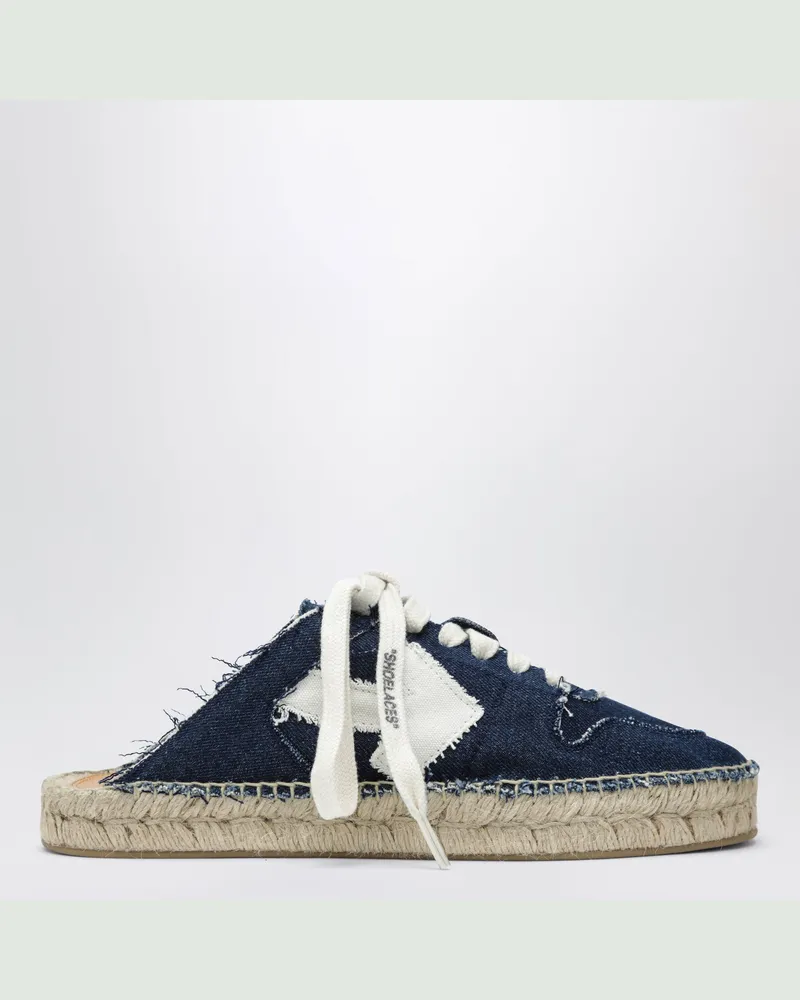 OFF-WHITE Arrow Espadrilles in Dunkelblau/Weiß Blue