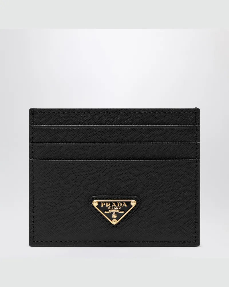 Prada Schwarzes Saffiano-Kartenetui 