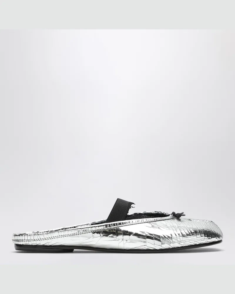 Maison Margiela Mule Tabi zerbrochener Spiegel Silber 