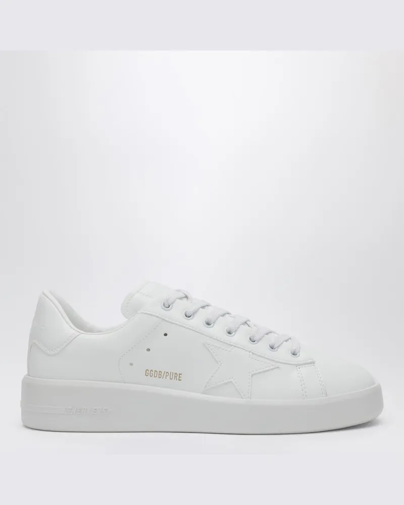 Golden Goose Purestar bio-based Sneaker mit weißem Stern und Fersenpatch Weiß
