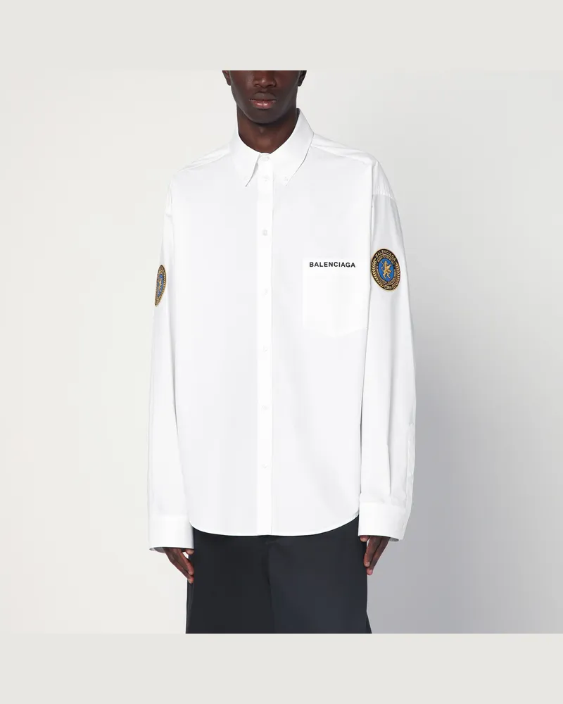 Balenciaga Weißes Button-down-Hemd von Uniform Merch White