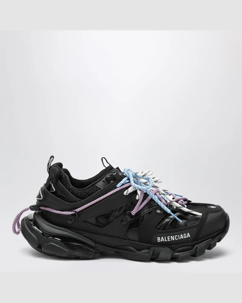Balenciaga Schwarz/rosa/blau/beige Track Trail Laces Sneakers Black