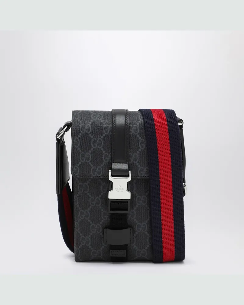 Gucci Schwarze Mini-Umhängetasche aus GG-Supreme-Stoff Black