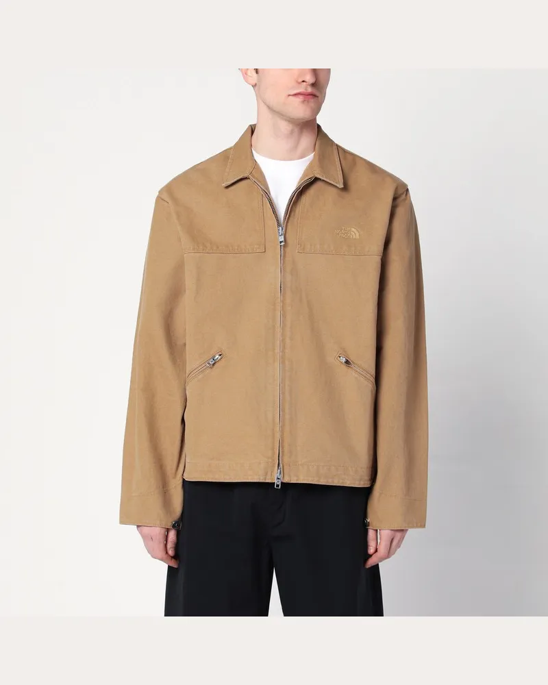 The North Face Hellbraune Cedar-Jacke aus Segeltuch Braun