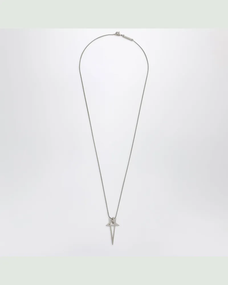Rick Owens Halskette mit Pentagramm aus Metall Metal