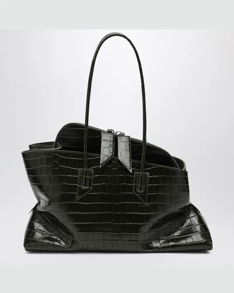 ATTICO Tasche La Passeggiata Medium in Dunkelgrün Green