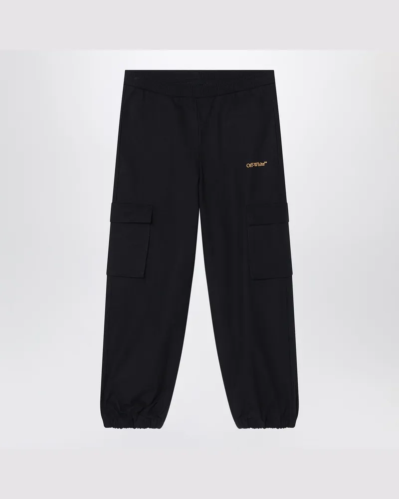 OFF-WHITE Schwarze Jogginghose mit Logo Black