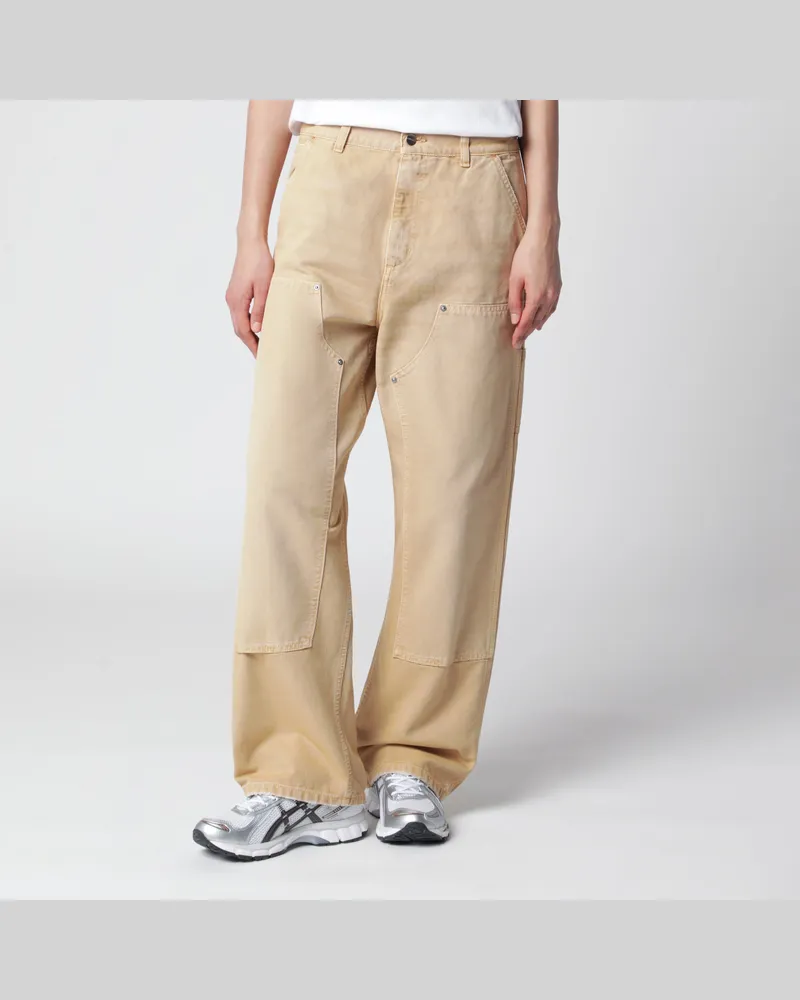Carhartt WIP Brandon Double Knee Hose mit Destroy-Effekt in Dusty Brown Brown