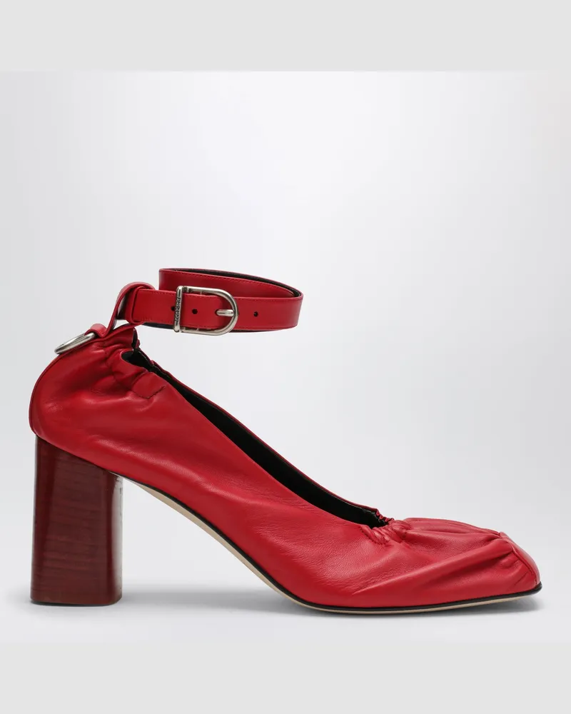 Durazzi Milano Red décolleté with D-Ring logo Red