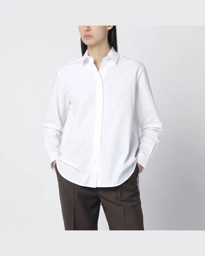 Totême Weißes Baumwollhemd Weiß