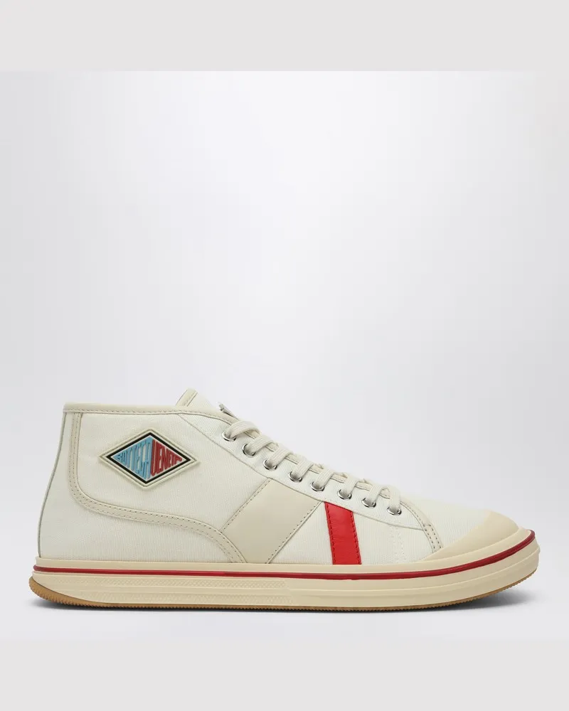 Bottega Veneta Eliot Sneaker in Elfenbein/Rot Weiß