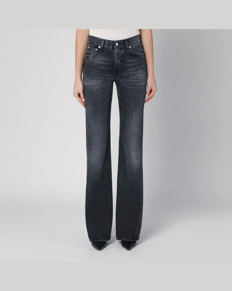 Haikure Schwarze ausgewaschene Jeans Flora Schwarz