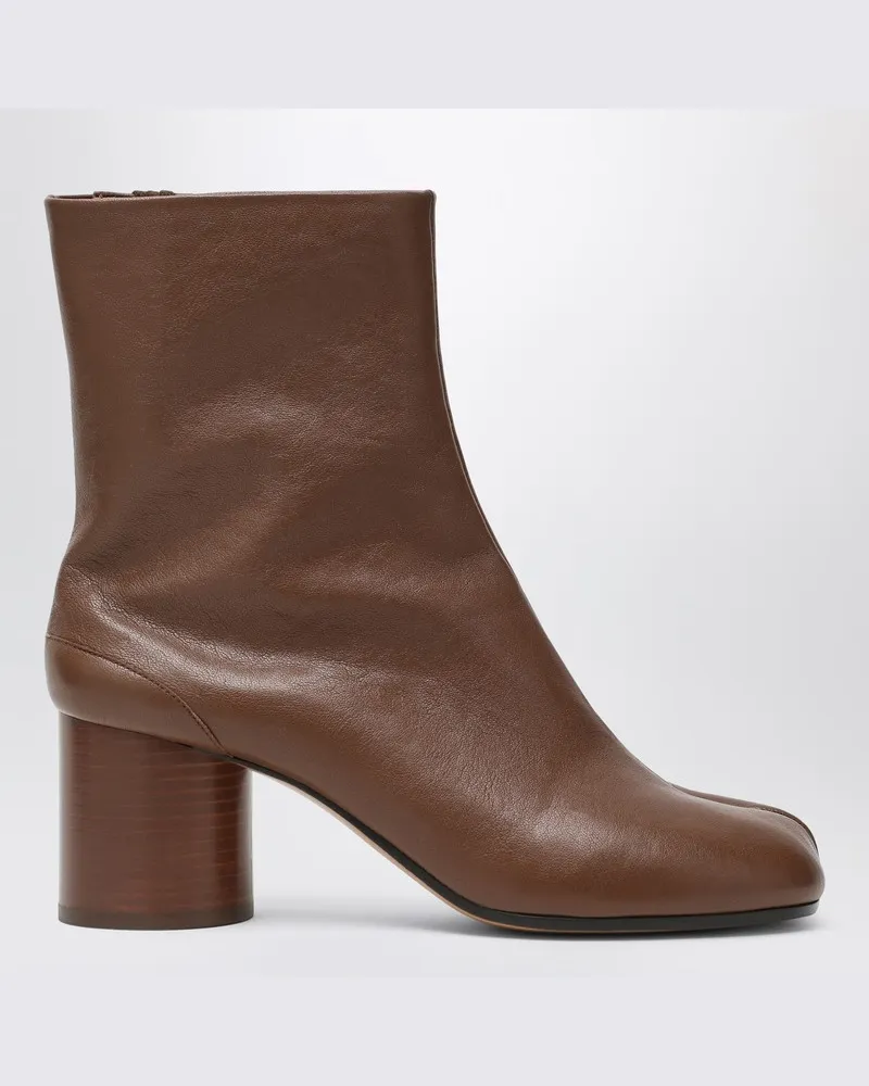 Maison Margiela Tabi-Stiefeletten in Kaffee-Farbe Braun