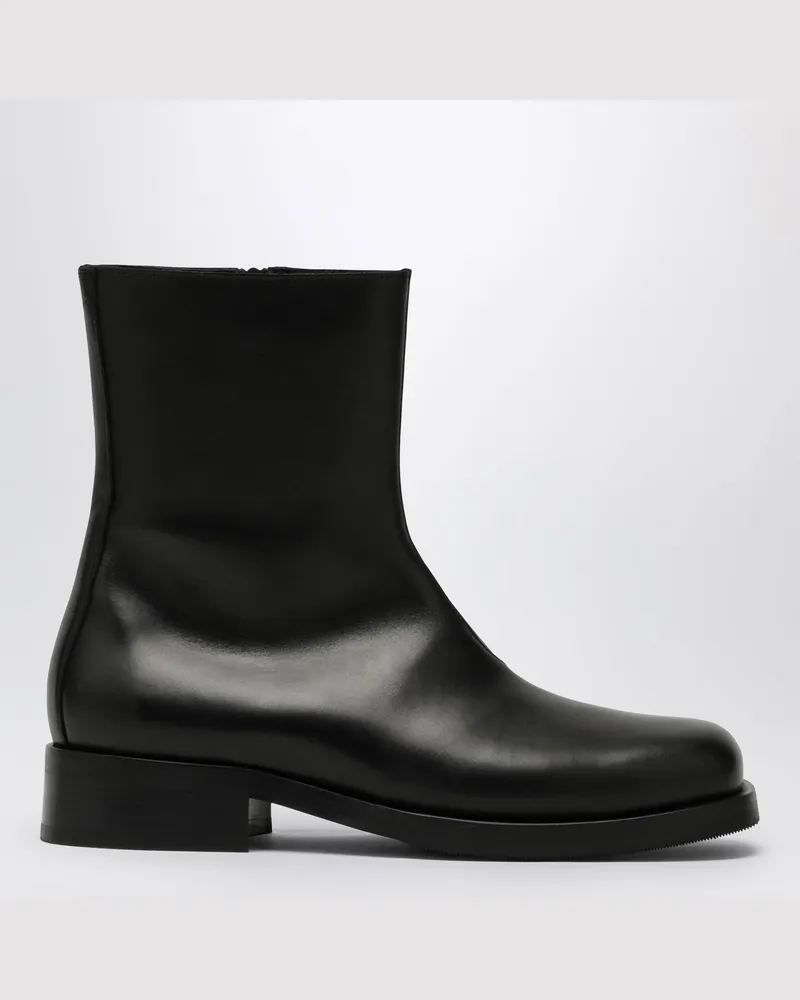 Our Legacy Black leather ankle boot Black
