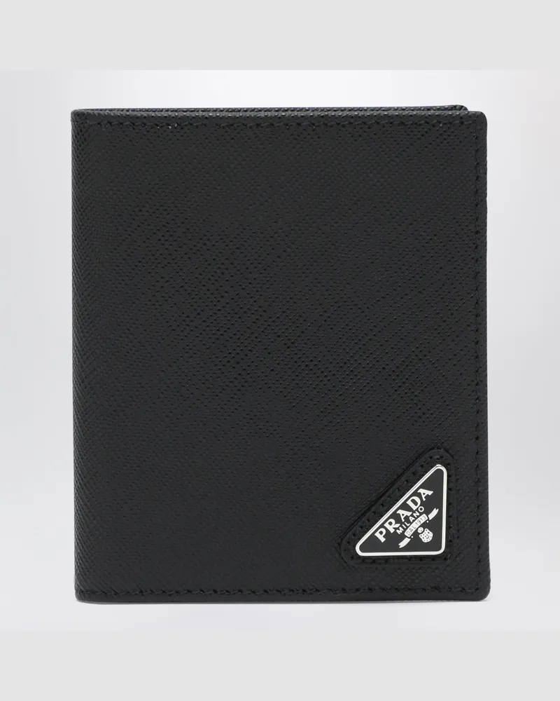 Prada Schwarzes Portemonnaie aus Saffiano Black