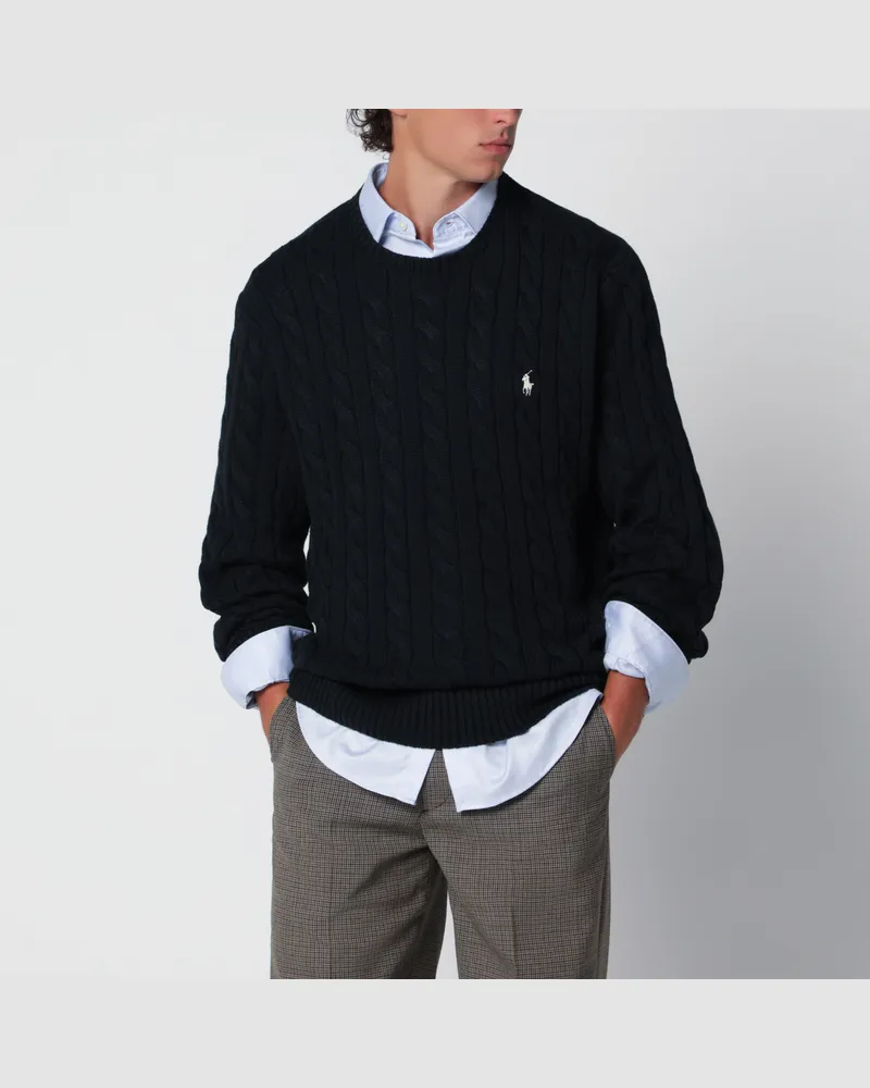 Ralph Lauren Pullover in Hunter Navy aus Baumwolle Blue