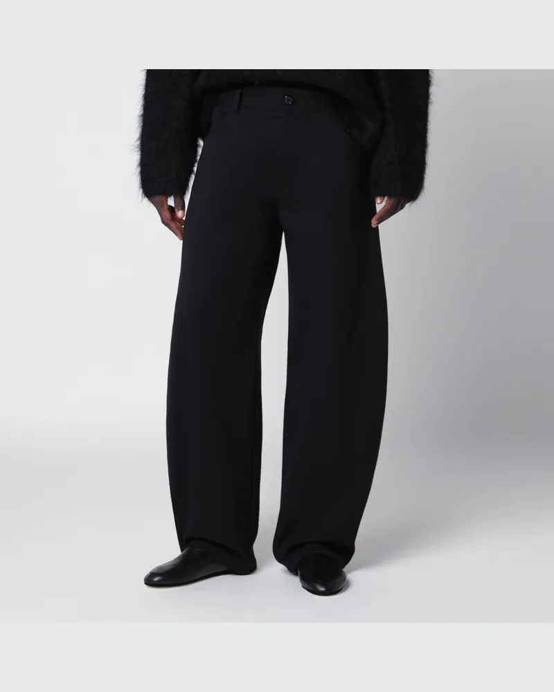 Séfr Oktai Hose schwarz aus Wollmischung Black