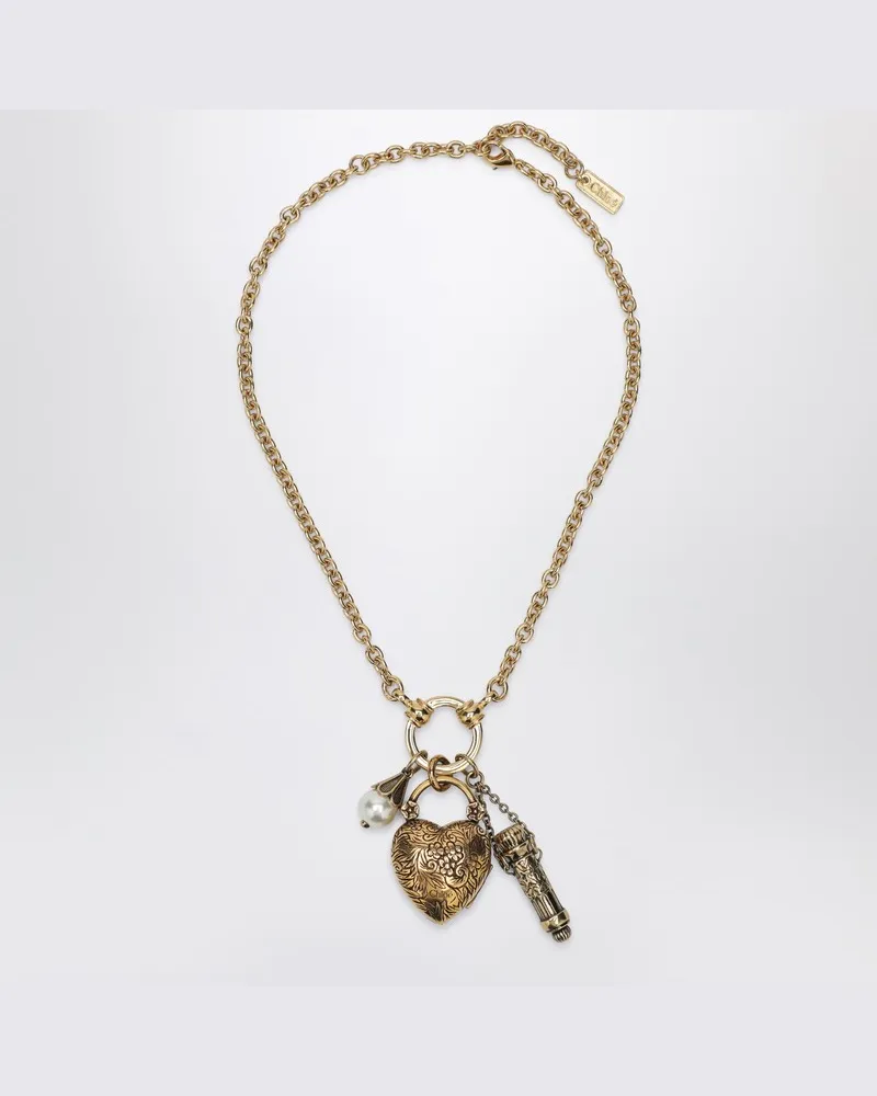 Chloé Ch"teau Treasures Choker aus Messing in Vintage Gold Metallisch