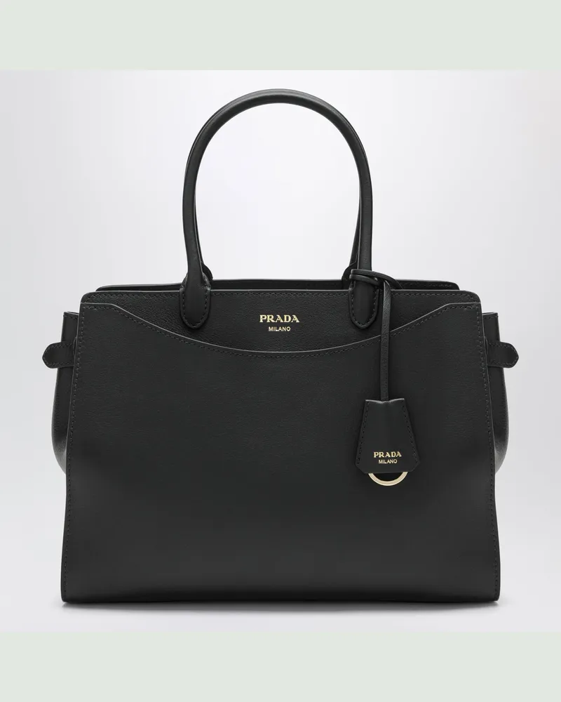 Prada Schwarze Ledertasche Black