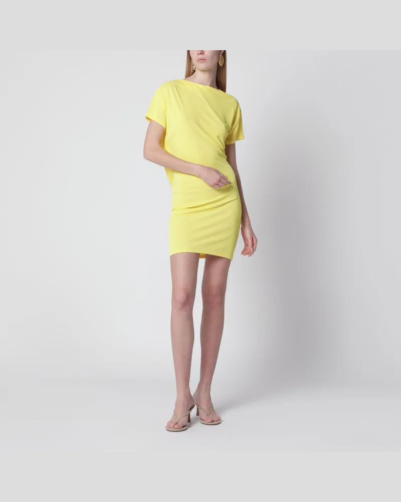 Jacquemus Gelbes Mistral Kleid aus Viskosejersey Yellow