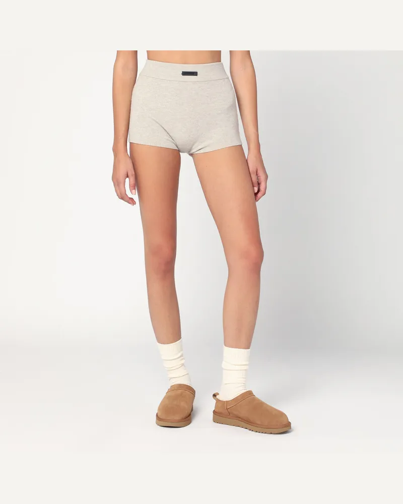 Fear of God Gerippte greige Culotte Brown
