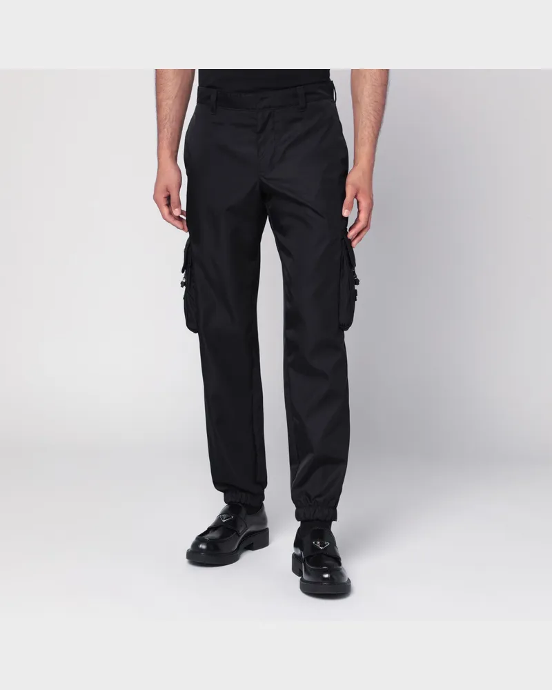 Prada Schwarze Hose aus Re-Nylon Black