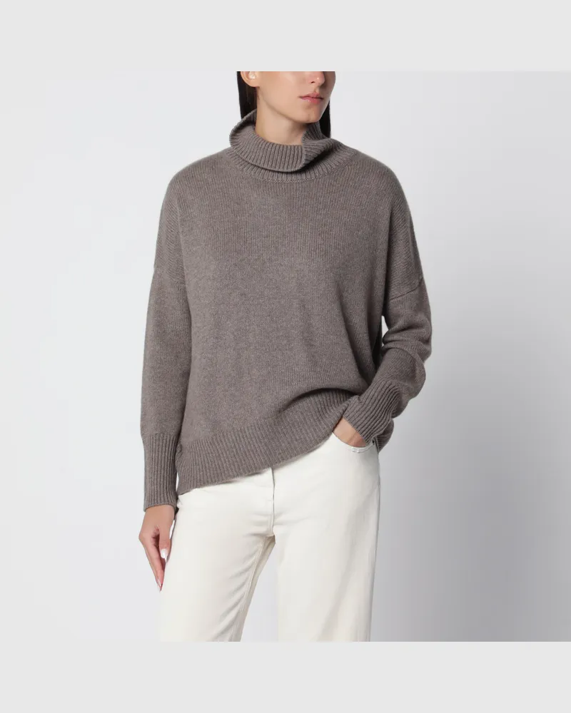 Lisa Yang Pullover Heidi aus Kaschmir in Trüffel Brown