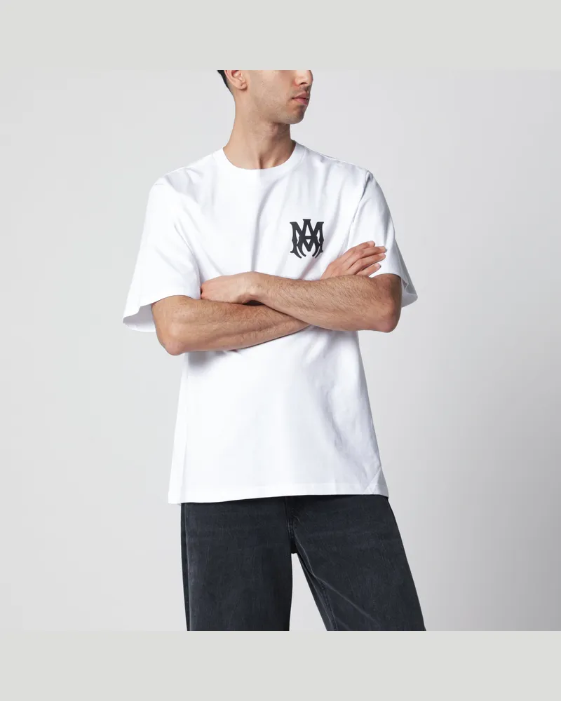 Amiri Weißes Baumwoll-T-Shirt mit Logoprint White