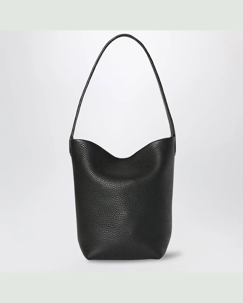 The Row Kleine Park N/S Tote Bag aus schwarzem Leder Black