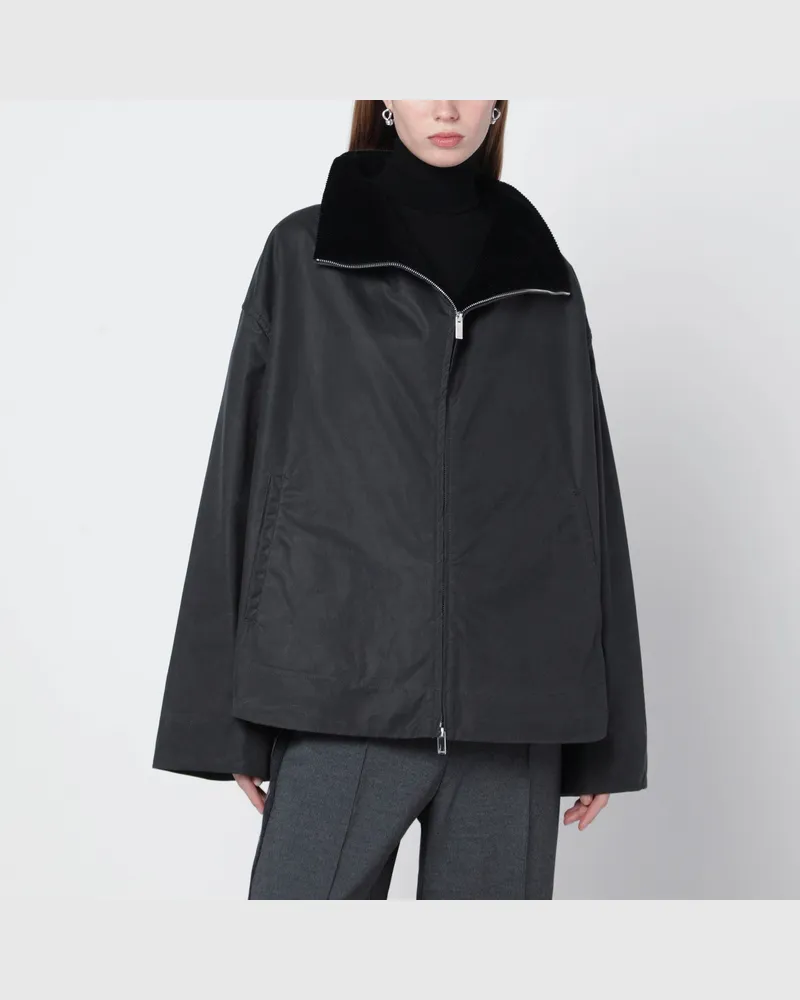 Totême Schwarze Country-Jacke mit Reißverschluss 