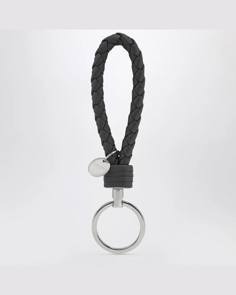 Bottega Veneta Intrecciato Schlüsselanhänger in Grau Grey