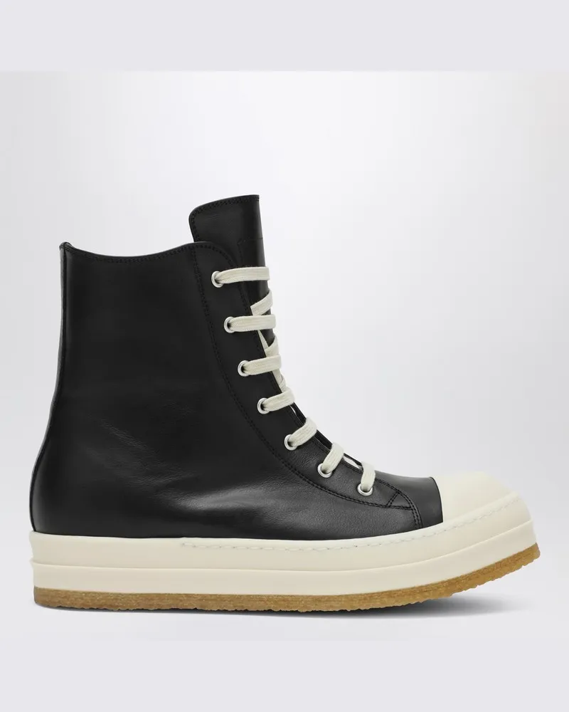 Rick Owens Creep-Sneaker in Schwarz/Milchweiß Schwarz