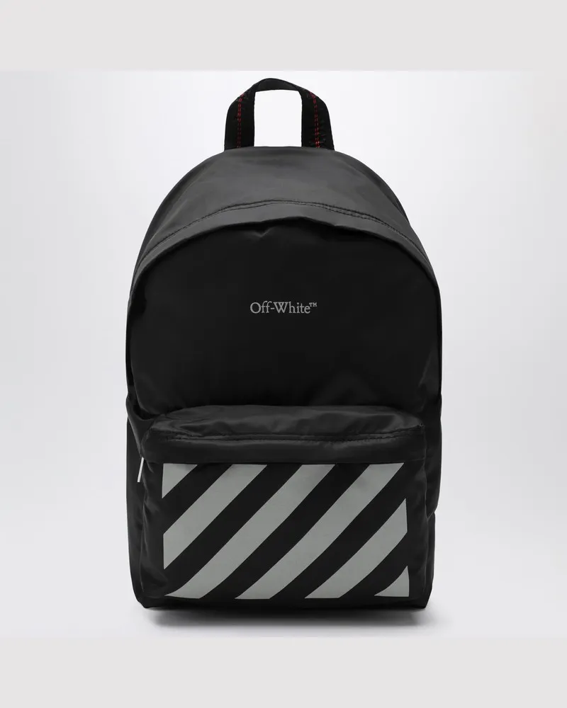 OFF-WHITE Schwarzer Rucksack mit Logo Schwarz