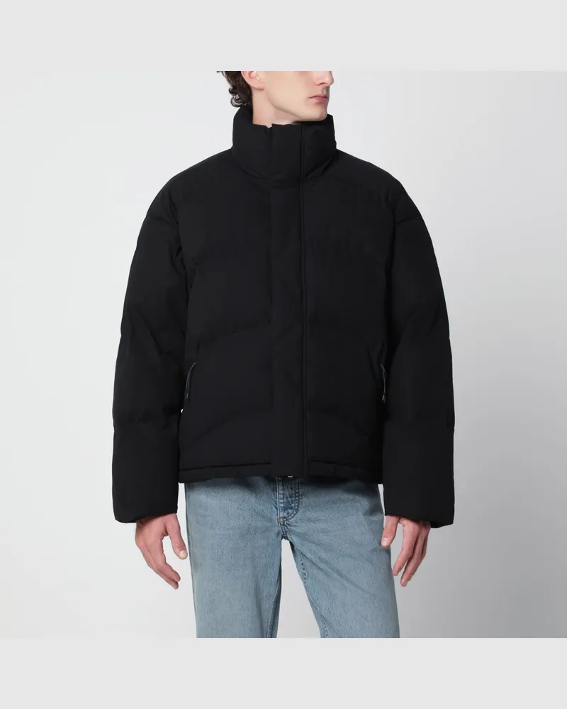 REPRESENT Riot Puffer Schwarze Nylon-Steppjacke Black