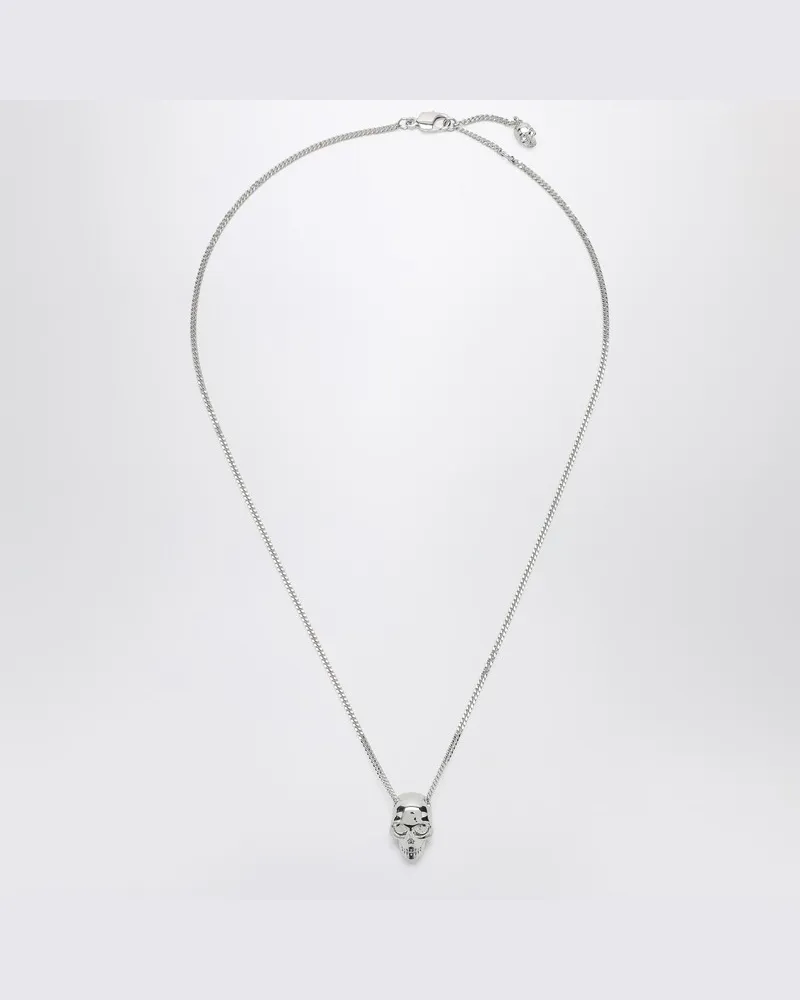 Alexander McQueen Halskette Skull palladium Metallisch
