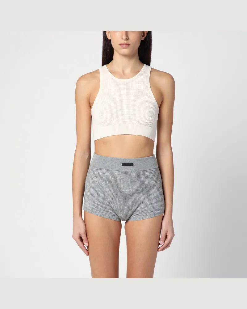 Fear of God Sporty white honeycomb tank top White