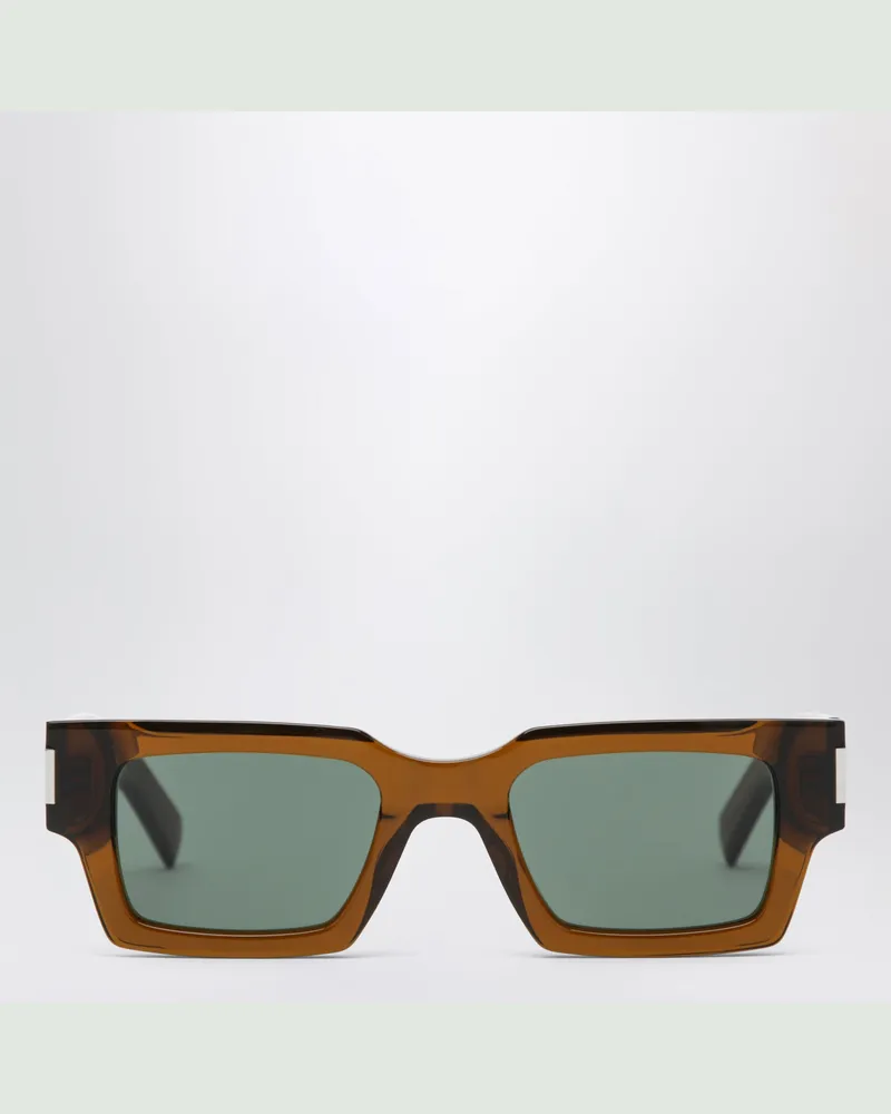 Saint Laurent SL 572 eckige Sonnenbrille in Braun Brown