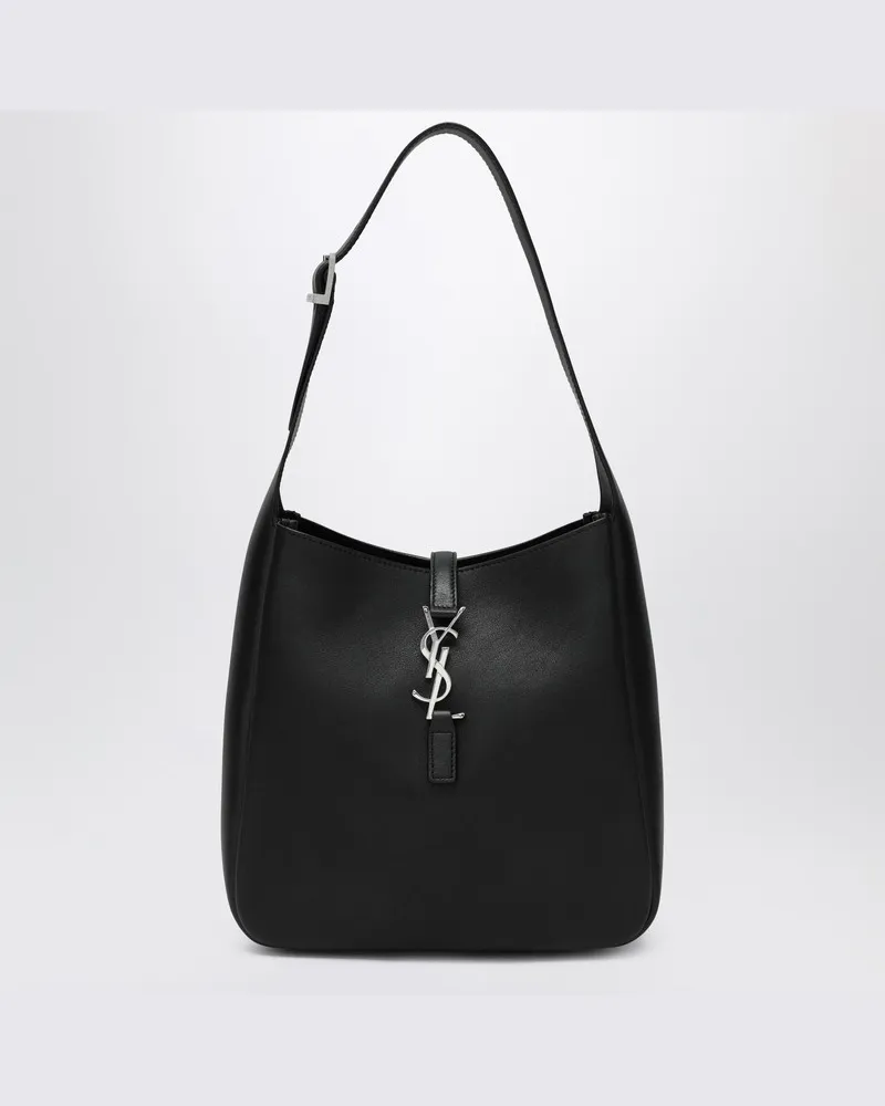 Saint Laurent Kleine schwarze Le 5 À 7 Tasche aus Leder Schwarz
