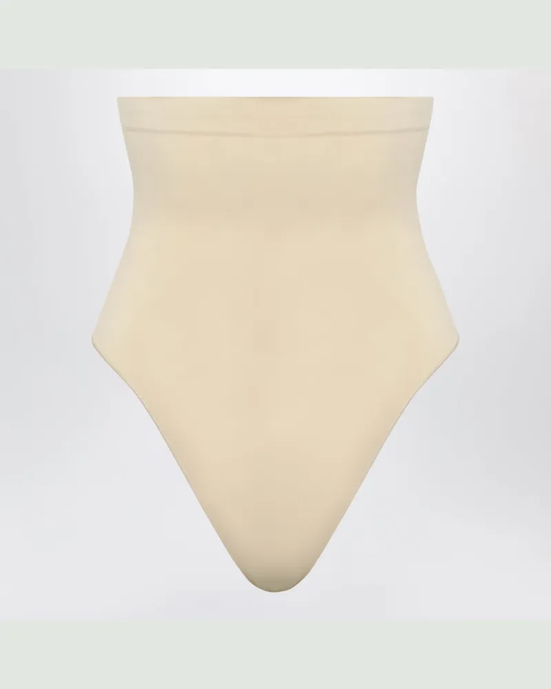 SKIMS Sandfarbener Seamless Sculpt High-Waist-String Beige