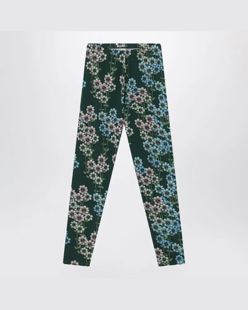 Mini Rodini Grüne Jogginghose aus Bio-Baumwolle Grün