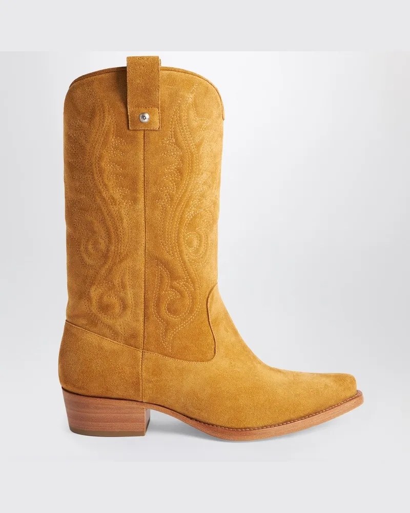 1989 STUDIO Braune Cowboy-Stiefel Braun
