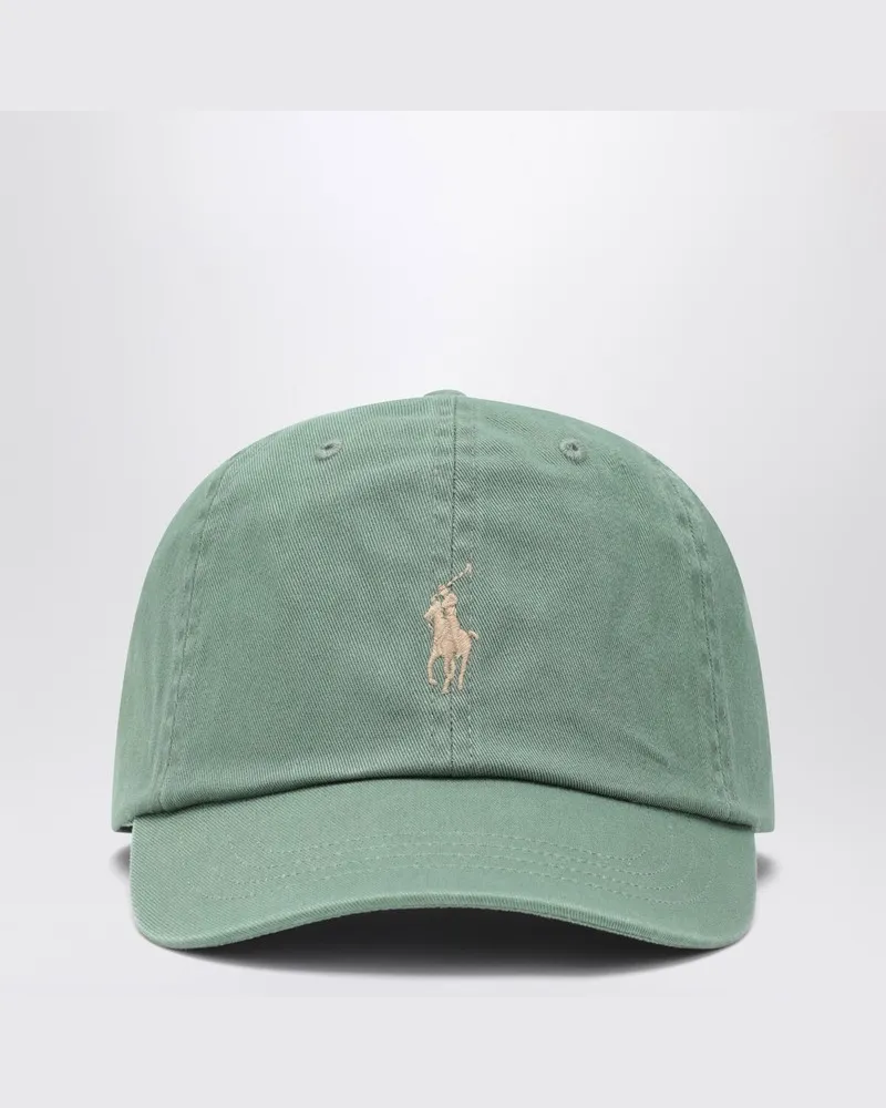 Ralph Lauren Hellgrüne Baseballkappe mit Logo Braun