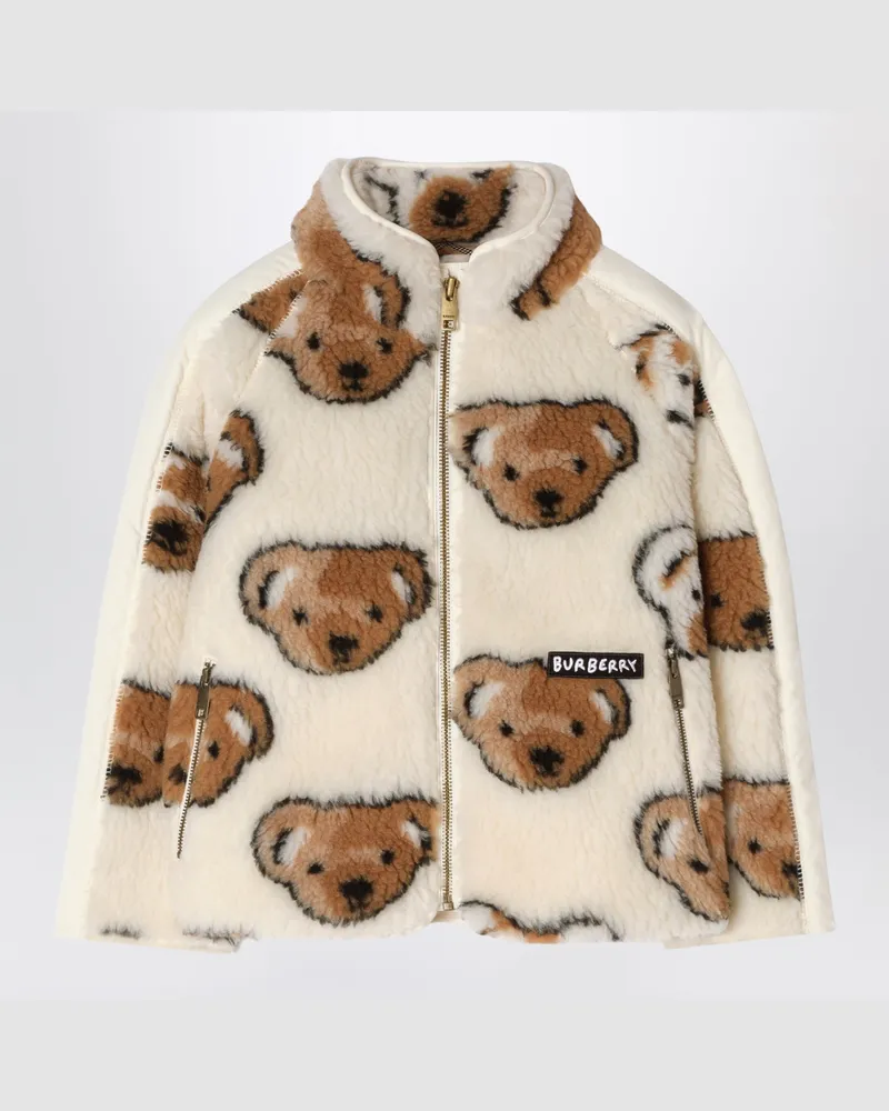 Burberry Fleecejacke mit Thomas-Bärchen Multicolor