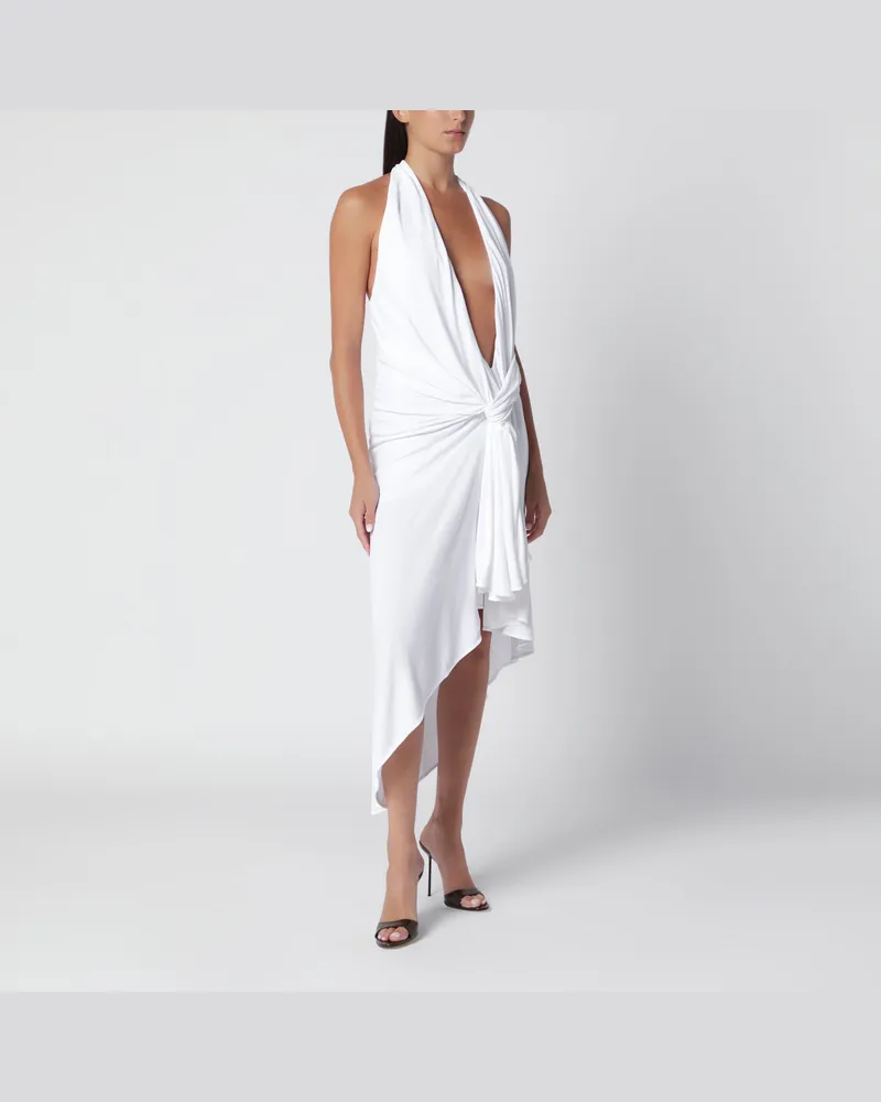 Christopher Esber Spire Cascade Midikleid weiß aus Viskose White